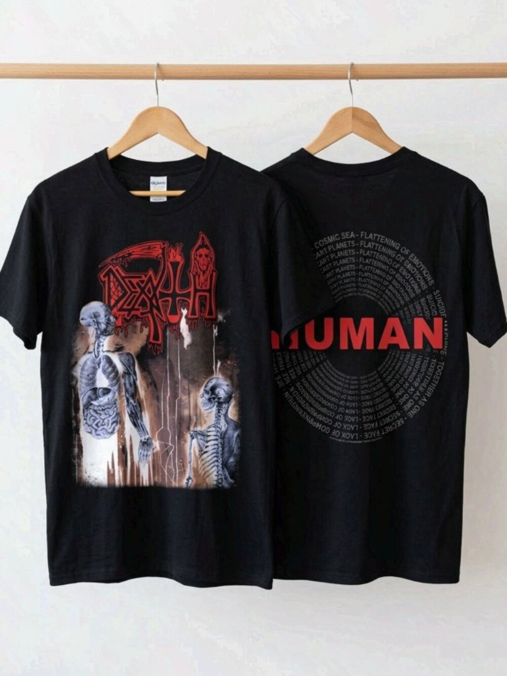 Death Human T Shirt Death Metal Band Tshirt Reprint